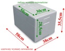 Polystyrénové boxy Termobox s krúžkom 44 L biely
