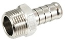 Oceľová spojka pre hadicu 20 mm M, 1 palcová vsuvka