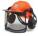HUSQVARNA FUNKČNÁ LESNÁ PRILBA ORANŽOVÁ