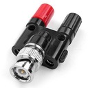 Adaptérový adaptér BNC zástrčka 2x banánik 4mm