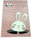Detský koberec Smart Kids Bunny 140x190 Ružový