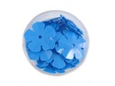 CK049 Flitre, kvetinová dekorácia 14mm, modrá 20g