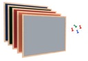 Farebná textilná korková tabuľa 40x60 14 farieb