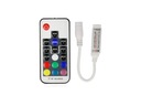 RGB RF LED ovládač MINI 12V diaľkový ovládač so 17 tlačidlami