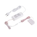 NAPÁJACÍ SYSTÉM PRE LED 12V DC NAPÁJANIE 16W S BIELYM KÁBELOM S ROZVODYM