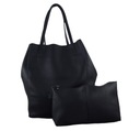 KOŽENÁ TAŠKA 2V1 KOZMETICKÁ TAŠKA SHOPPER