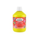 Žltá akrylová farba, dúha, veľký 500 ml valc