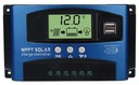 Regulátor nabíjania 50A Solar 12/24V LCD USB PWM