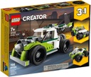LEGO CREATOR 3V1 31103 ROZLOŽENIE RAKETOVÉHO AUTÍČKA QUAD