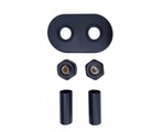 VARIOTERM maskovacia sada, dvojitá rozeta, MATTE BLACK STRUCTURAL