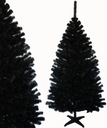 Umelý vianočný stromček ČIERNA 220 cm, veľmi hustý, stojan