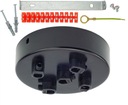 čierne obloženie stropu pre pavúkovú lampu edisn LOFT