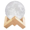 Nočná lampa Moon 3D white touch Planet