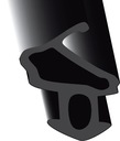 Aluplast S-1172 ČIERNA PVC tesnenie okna 50 metrov
