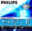 Philips BD-R DL 50GB x6 na tlač 5ks.
