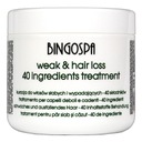 OŠETRENIE PRE SLABÉ A VYPADÁVAJÚCE VLASY 40 INGREDIENCIÍ 500 g BINGOSPA