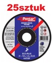KOVOVÉ REZNÉ KOTOUČE 125x1,0x22 PENTAR 25 ks.