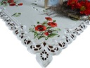 Obrus ​​obrus 85x85 olivová výšivka polyester