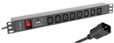 POWER STRIP RACK PDU 19 16A 8X C13 IEC C20