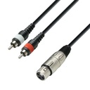 ADAM HALL K3YFCC SIGNÁLNY KÁBEL XLR - 2x RCA 6m