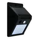LED solárne nástenné svietidlo s pohybovým a súmrakovým senzorom
