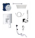 GROHE Eurocube batéria+sifón+sprchový set+25cm