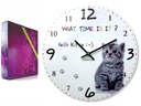 Detské nástenné hodinky pre deti Kiciuś CAT