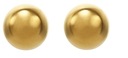 slay náušnice STUDEX 75 GOLD BALLS zlaté 4mm, pár