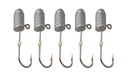 5x JIG HEAD #8 Micro Dart 2g SAVAGE GEAR