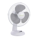 Stolný ventilátor šedý 40W, 3 úrovne prúdenia vzduchu