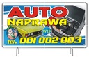 Pevný reklamný banner 3x1m Auto Repair - SIGN