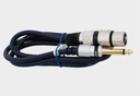 XLR mikrofónový kábel - jack 6,3mm mono, dĺžka 5m