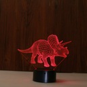 3D LED NOČNÁ LAMPA DINOSAUR TRICE DARČEK NA DIAĽKU