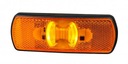 ORANŽOVÁ BOČNÁ LED obrysová lampa