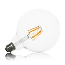 E27 LED dekoratívna žiarovka 8W Edison G125 VEĽKÁ BUBLINA teplá