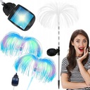 MEDZY SOLÁRNE LAMPY LED VIACFAREBNÉ LAMPY S OPTICKÝM VLÁKNOM MEDÚZY 2ks