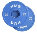 HMS CBRS20 HMOTNOSŤ OLYMPIJSKEJ TABUĽKY, POGUMOVANÁ 2 x 2,0 KG
