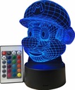 3D LED LAMPA Super Mario 16 farieb RGB