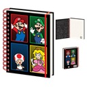 Zápisníky A5 Super Mario špirálové gumové linky 80k Darček pre chlapca