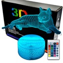 Nočná lampa Mačka Mačiatko ležiace 3D LED LAMPA