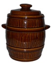 Hermetický sud 5 L, kamenina + kliešte