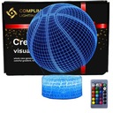 3D LED USB nočná lampa Basketbal Basketbal