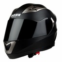 PRILBA NA MOTOCYKL HORN 829/S + SADA ČIERNÉHO ČELNÉHO SKLA