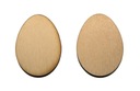 3ks drevené vajíčka, preglejka, 80x60mm, vajíčko