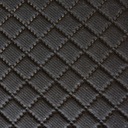 Čierne kryty prešívaného materiálu tkaniny 1 MB/1,6 m