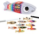 Hračka pre dieťa, darček, Magnetická rybárska súprava, 10 rybičiek, Sardinka