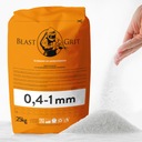 Blast Grit sklenený granulát 0,4 - 1 mm ABRASIVE PZH certifikát 25kg VÝROBCA