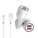 RÝCHLA NABÍJAČKA DO AUTA 3.1A USB RÝCHLE NABÍJANIE