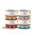 PERRO Mokré krmivo, mix príchutí - sada 4 x 410g