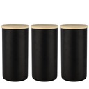 SKLADOVACIE NÁDOBY 3x1385 ml Matt Black